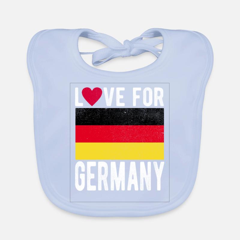 Germany Flag Organic Baby Bibs