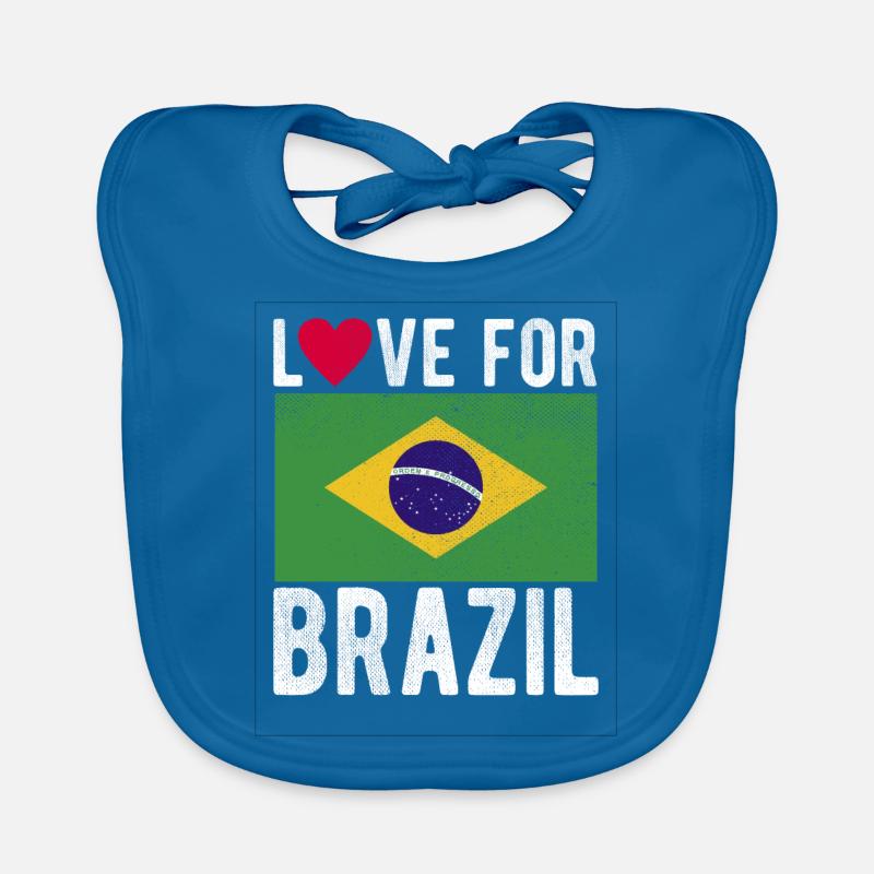 Drapeau du Brésil Bavoir bio Bébé
