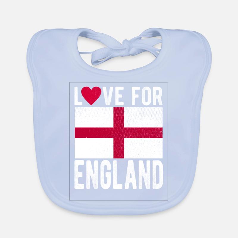 Drapeau de l’Angleterre Bavoir bio Bébé
