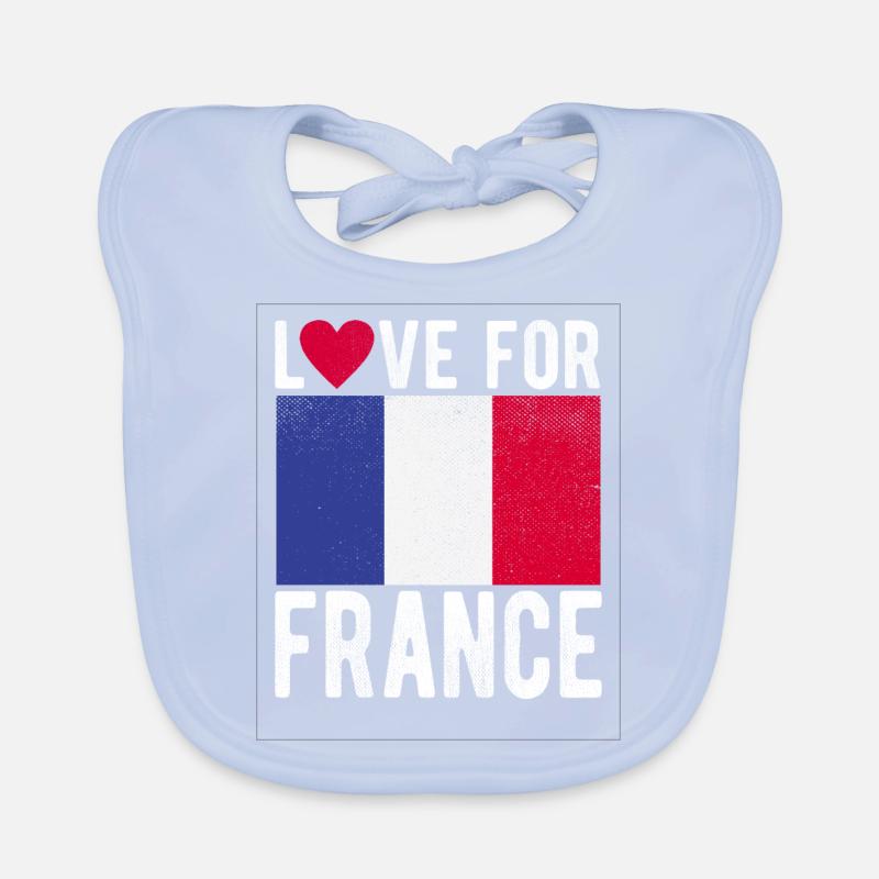 French flag Organic Baby Bibs