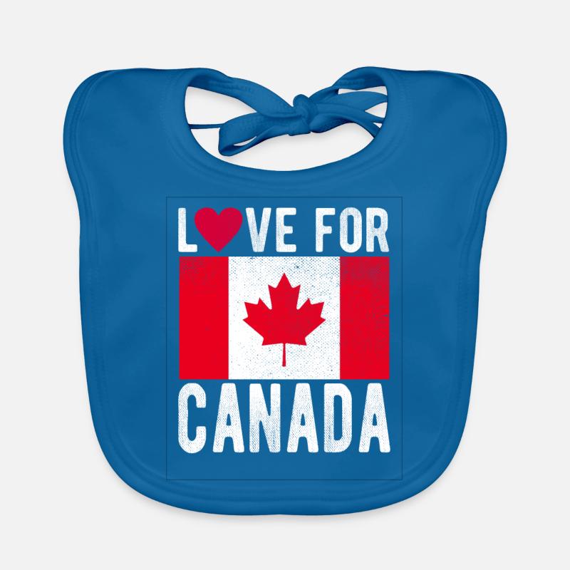Drapeau du Canada Bavoir bio Bébé