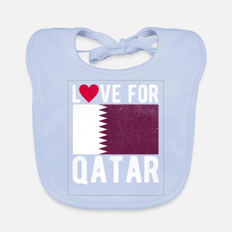 Drapeau du Qatar Bavoir bio Bébé