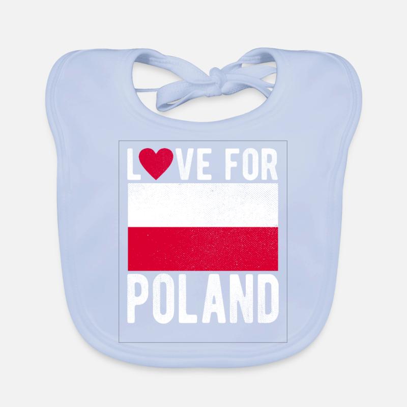 Drapeau de la Pologne Bavoir bio Bébé