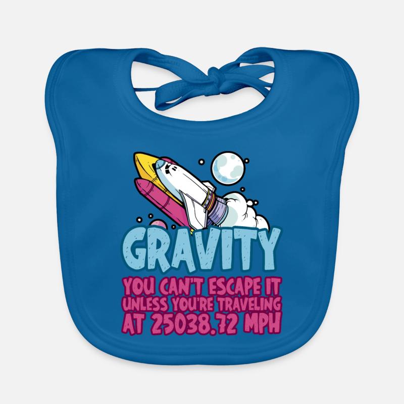 La gravité, vous ne pouvez pas y échapper 4 Bavoir bio Bébé