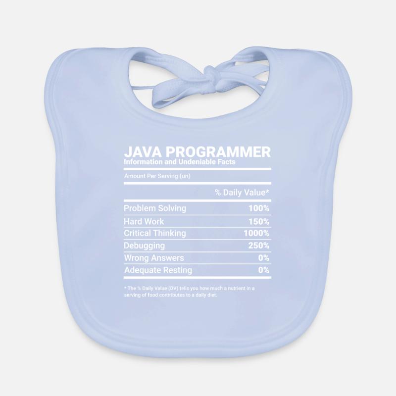 Programmeur Java Ingénieur logiciel Développeur Nutrit Bavoir bio Bébé
