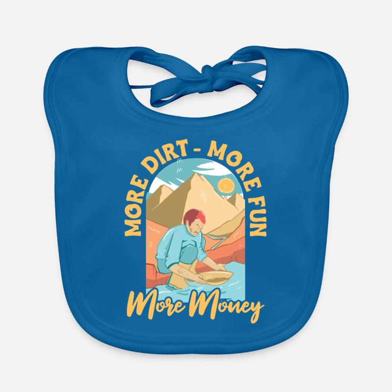 Prospectors Digging Treasure Organic Baby Bibs