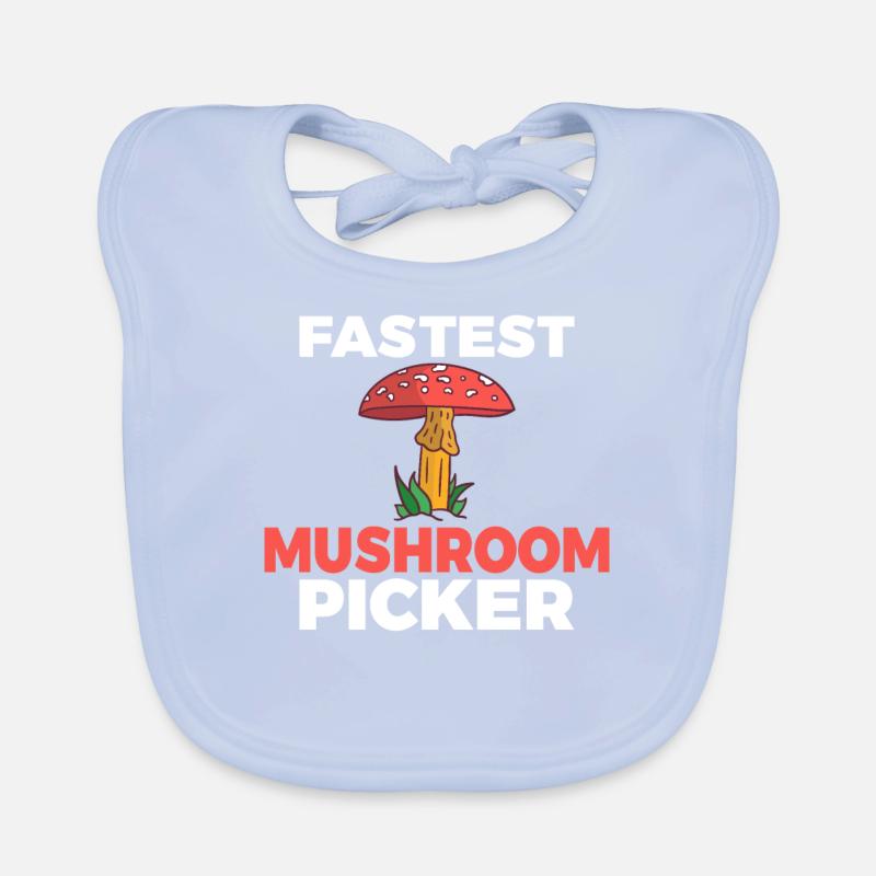 Fungi Hunter Mushroom Hunter Gifts Organic Baby Bibs