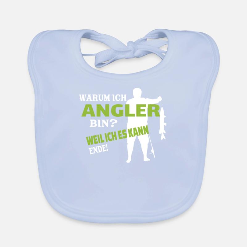 Angler Geschenkidee Hobby Angeln Baby Bio-Lätzchen