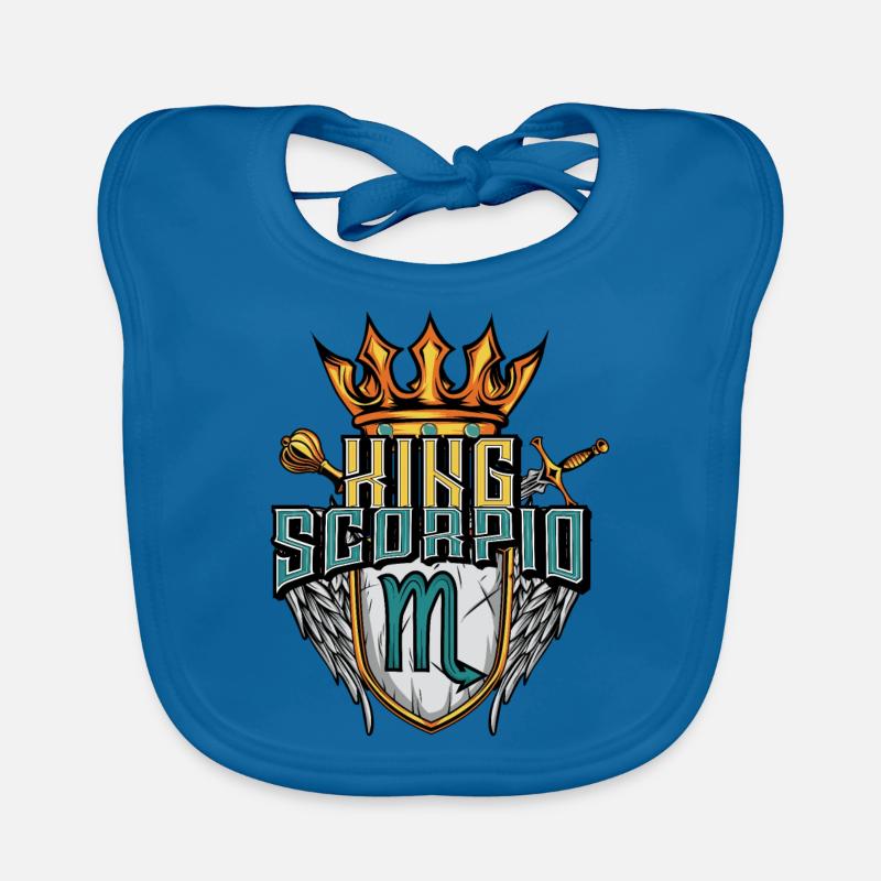 Scorpio Zodiac Sign Organic Baby Bibs