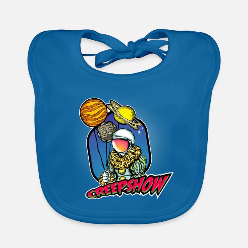 Astronaute - Bavoir bio Bébé - bleu paon