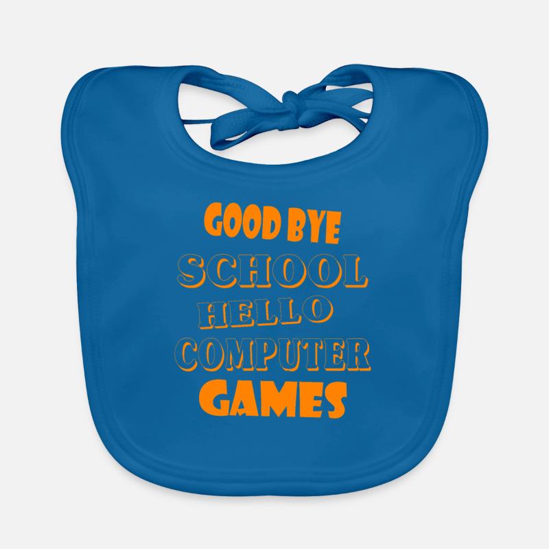 School Gamer Students Organic Baby Bibs