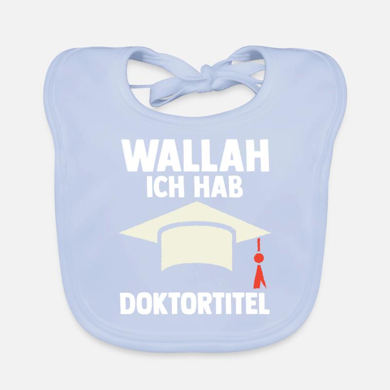 Doktor Abschluss Doktorand Promotion Doktortitel Baby Bio-Lätzchen