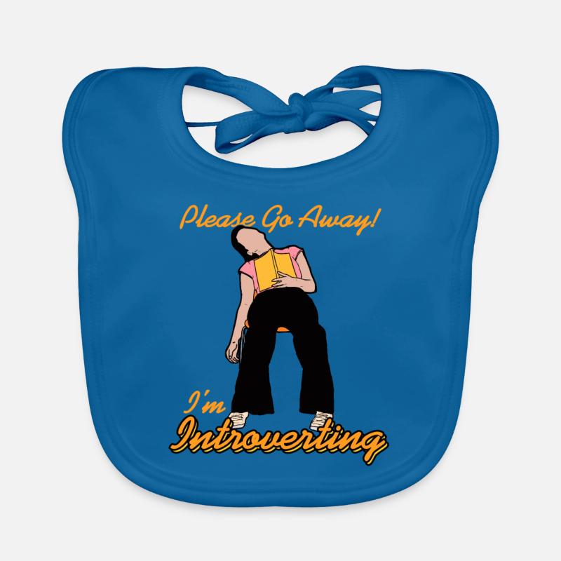 Please Go Away! I'm Introverting Funny Not Today Baby Bio-Lätzchen