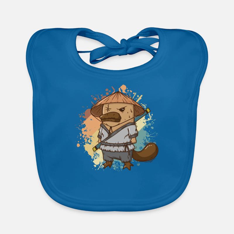 Ornithorynque: Ninja Outback Australie Bavoir bio Bébé