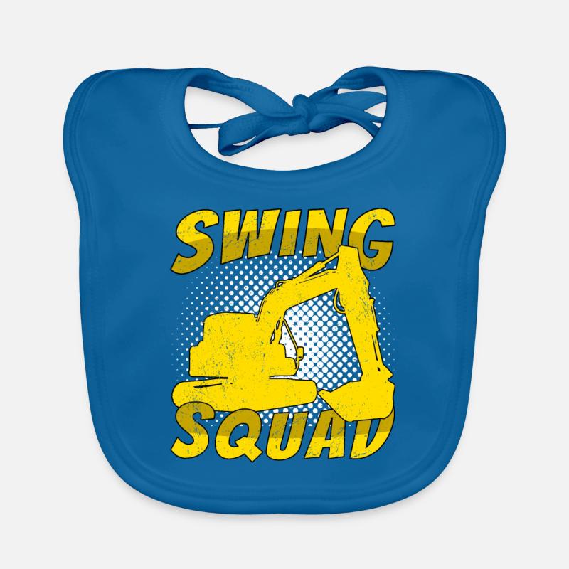Excavator Driver Swing Squad Bavoir bio Bébé