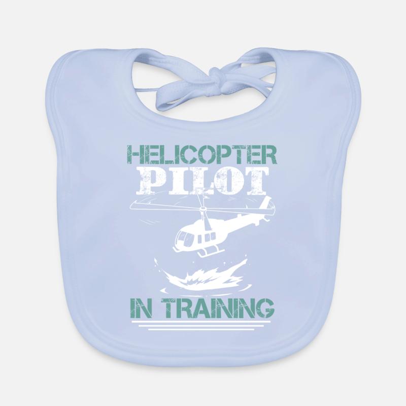 Drôle de pilote d’hélicoptère Bavoir bio Bébé