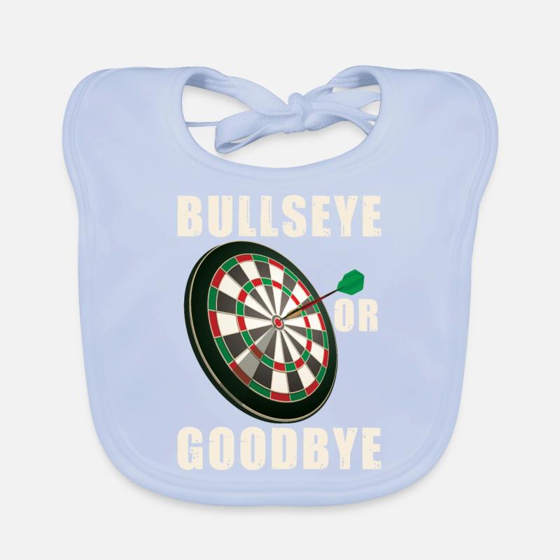 Volltreffer oder Auf Wiedersehen | Dartspieler Baby Bio-Lätzchen