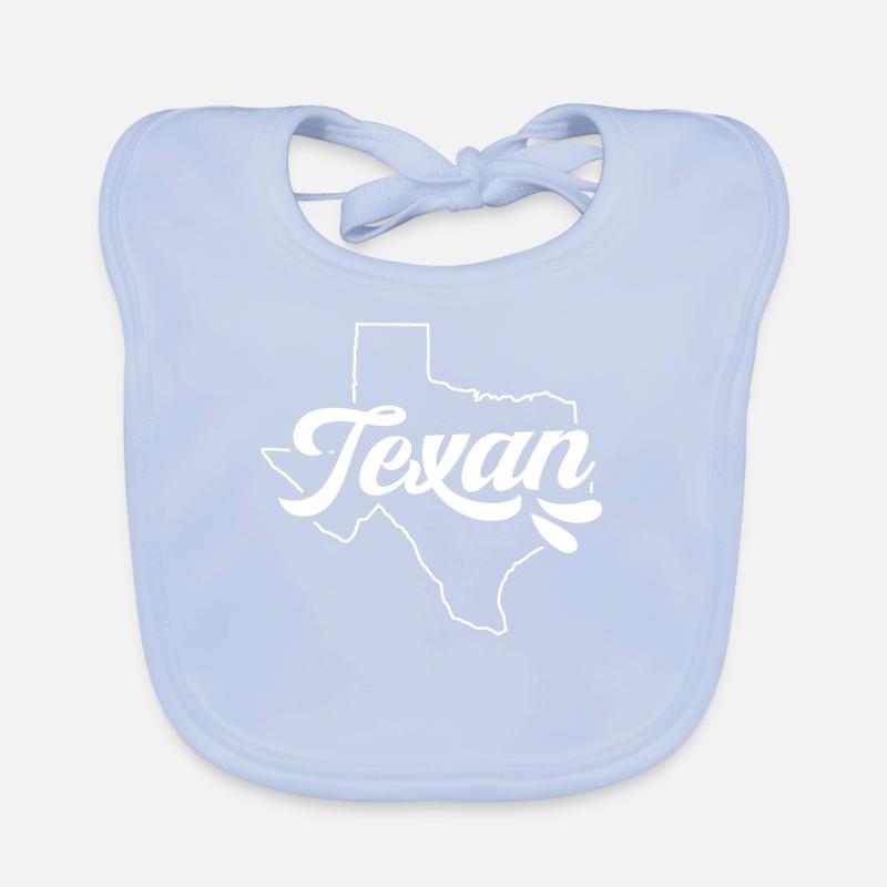 Texas Texas Pride Sayings Organic Baby Bibs