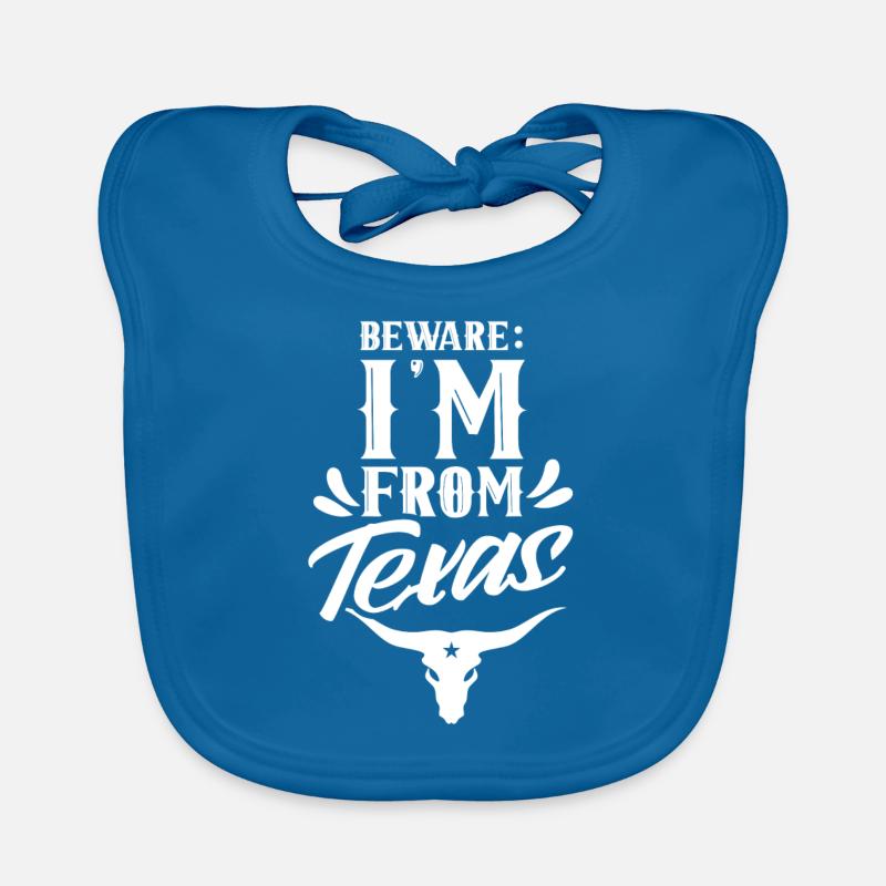 Attention: I am from Texas Texan Texan Organic Baby Bibs