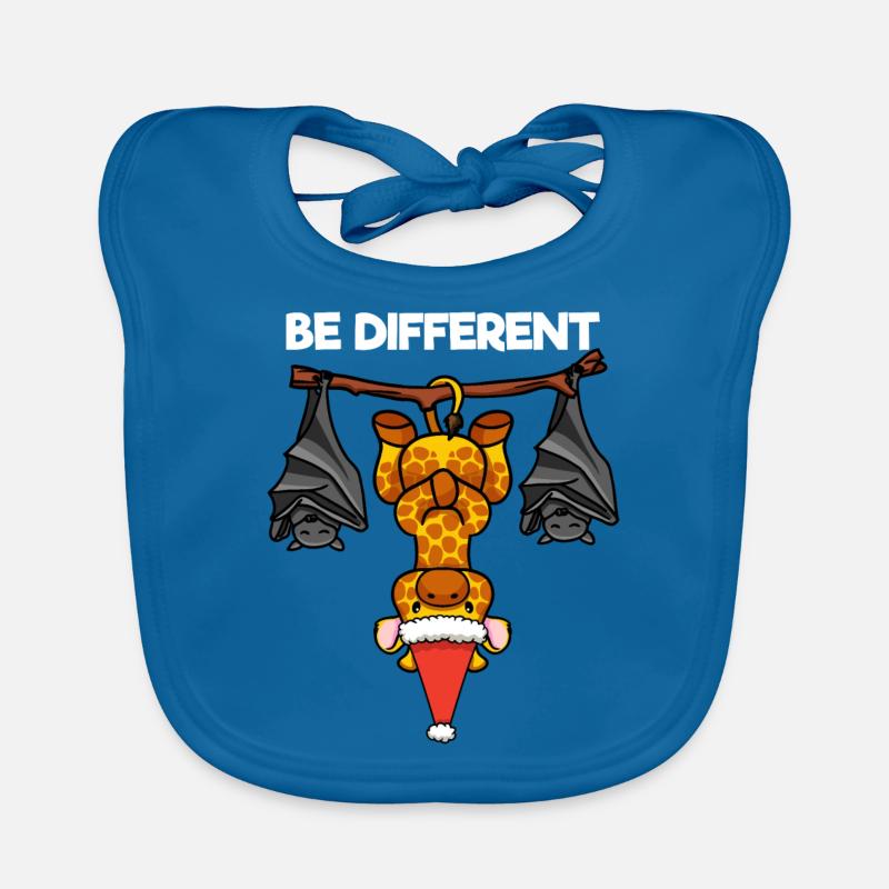 Be Different Giraffe Fledermaus Weihnachtsmann Baby Bio-Lätzchen