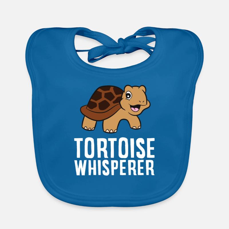 Tortoise Whisperer Funny Tortoise Lover Organic Baby Bibs