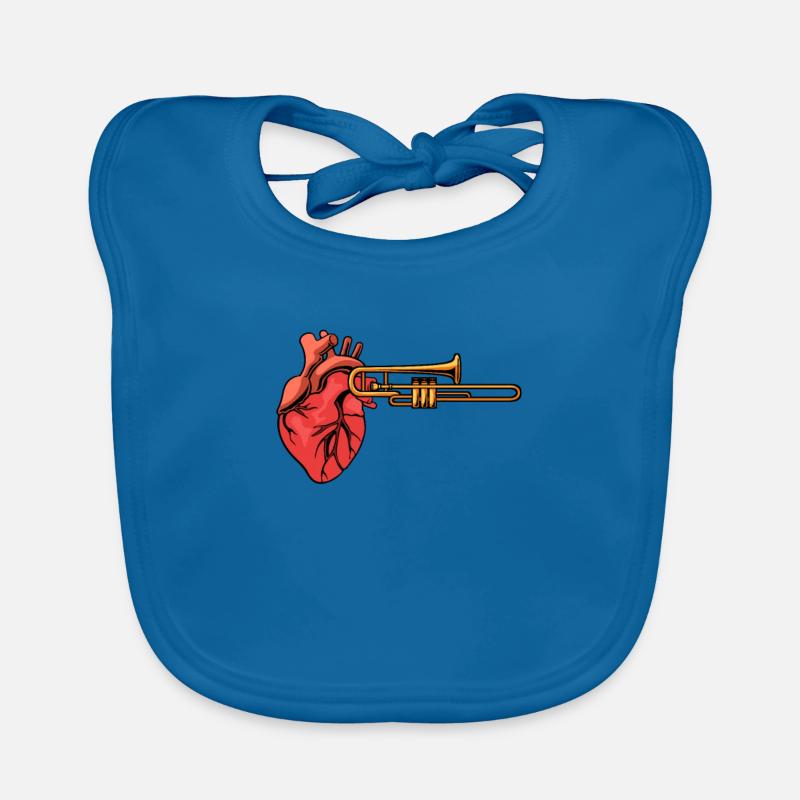 Trombone de peloton musical Bavoir bio Bébé