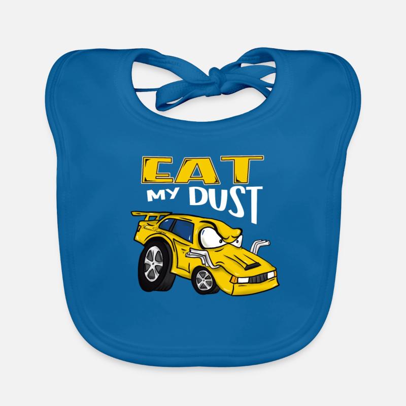 Powerful Engines Custom Stock Car Muscle Auto Drag Organic Baby Bibs
