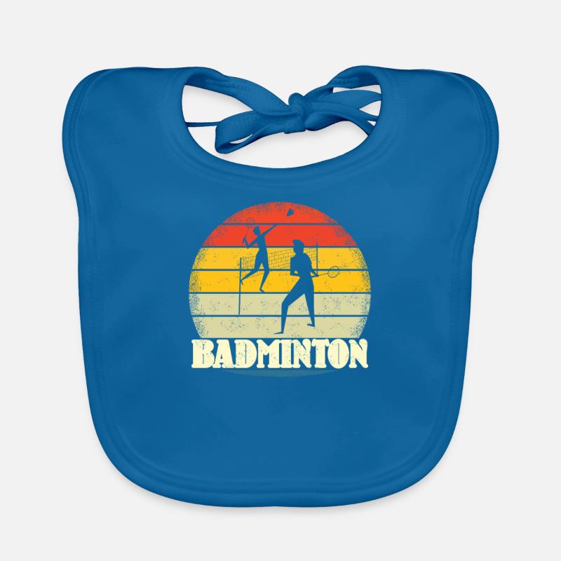 Badminton Spieler Geschenkidee Design Baby Bio-Lätzchen