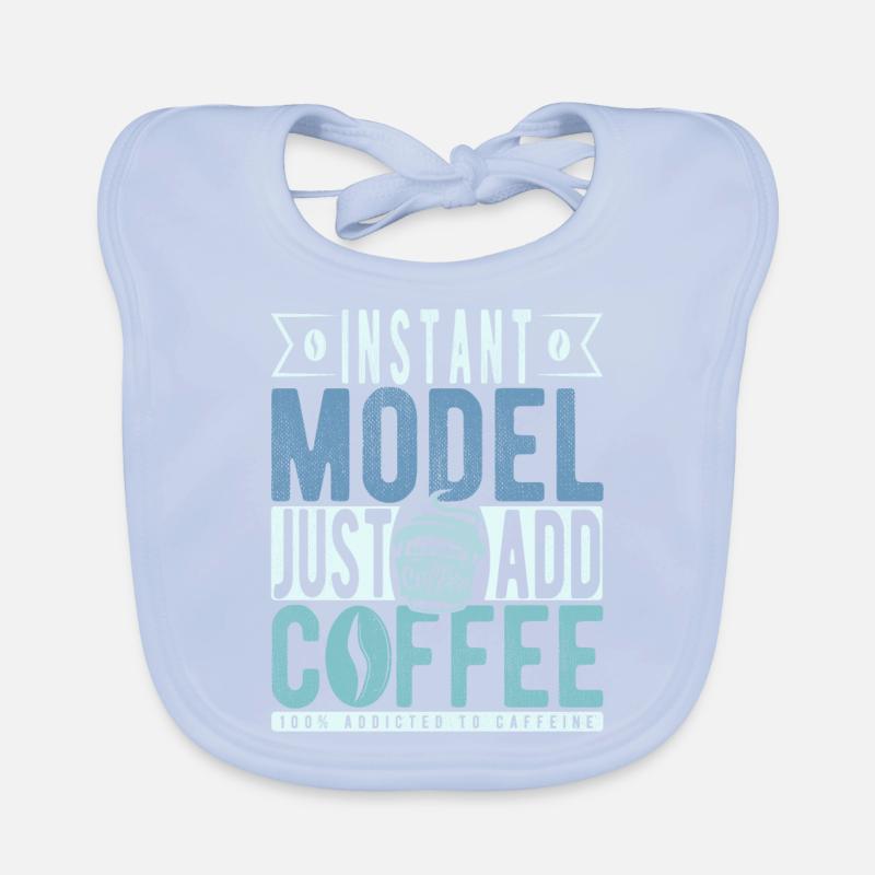 Modell Kaffee Spruch Baby Bio-Lätzchen