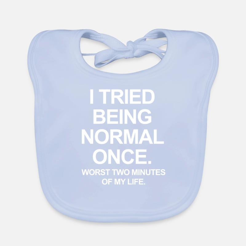 i tried be normal Organic Baby Bibs