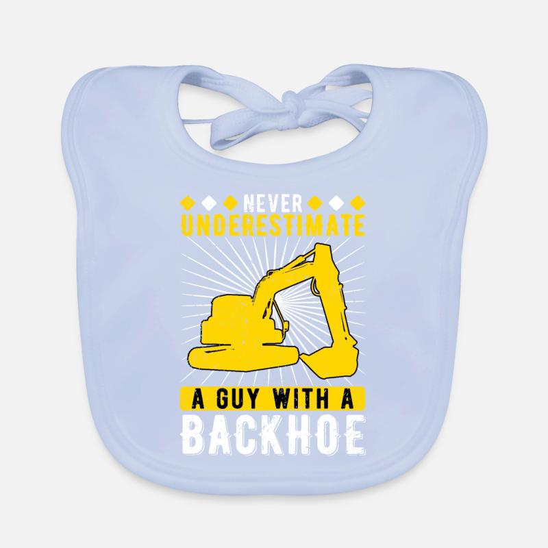 Baggerfahrer A Guy With A Backhoe Baby Bio-Lätzchen