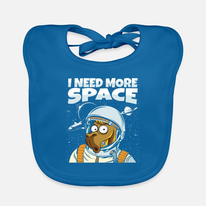 Kamel Astronaut I Need More Space Baby Bio-Lätzchen