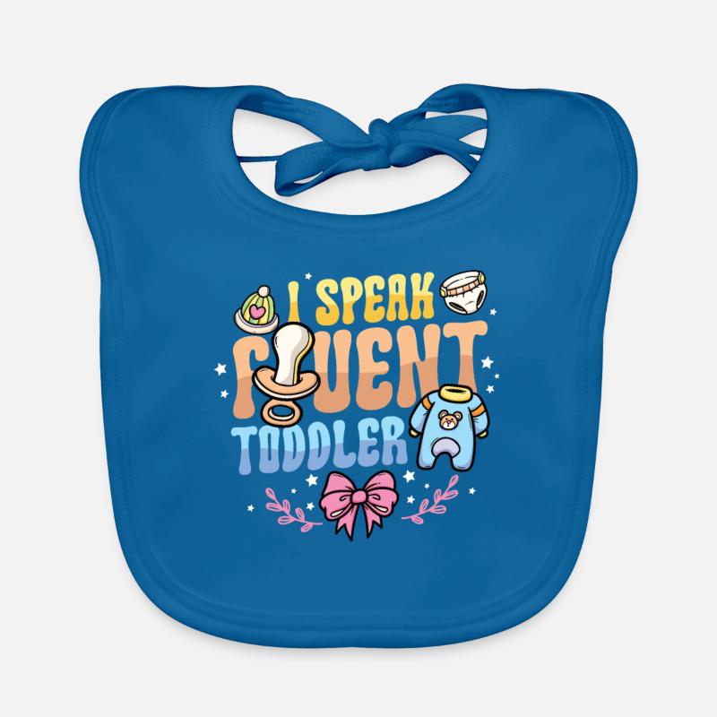 I speak fluently Toddler Organic Baby Bibs