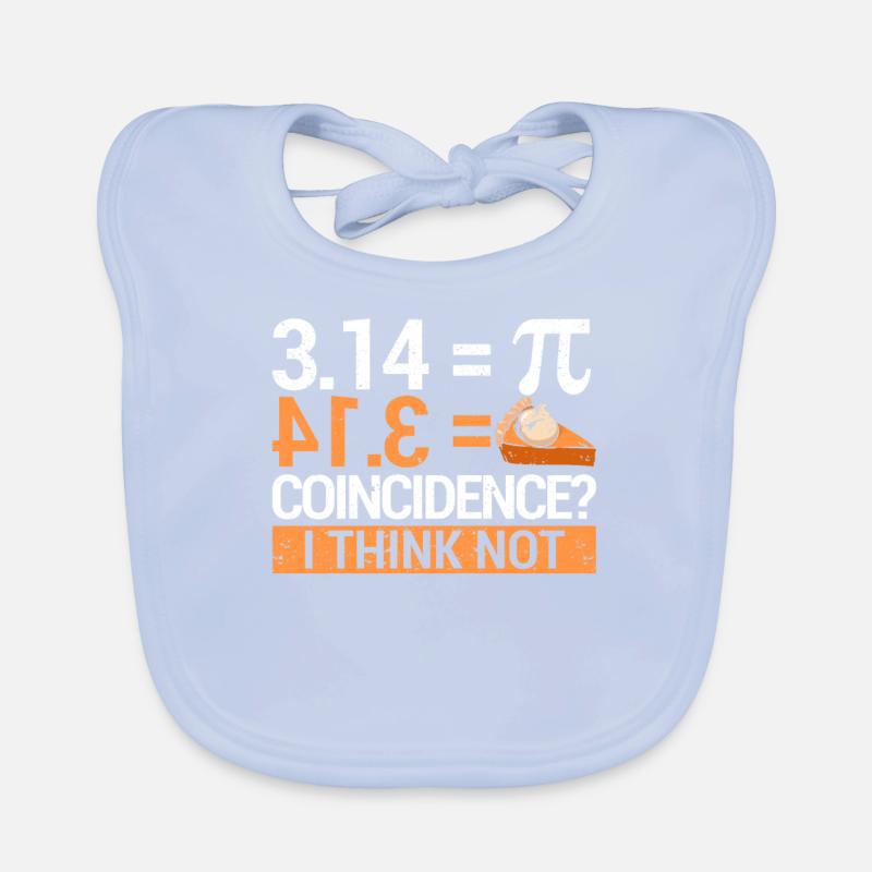 Pi Day 3,14 = Kuchen Zufall Ich denke nicht Mathe Baby Bio-Lätzchen