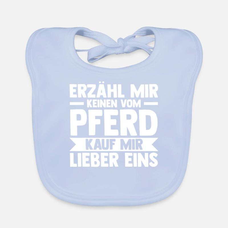 Reiten Reiter Pferd Pferde Baby Bio-Lätzchen