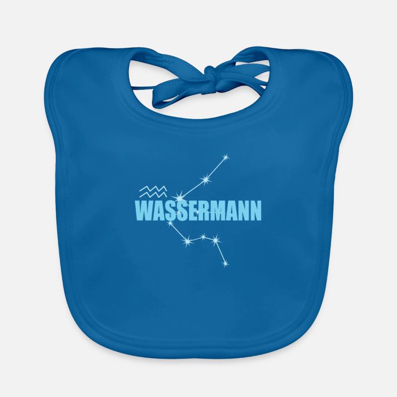 Wassermann Sternzeichen Aquarius Sternbild Baby Bio-Lätzchen
