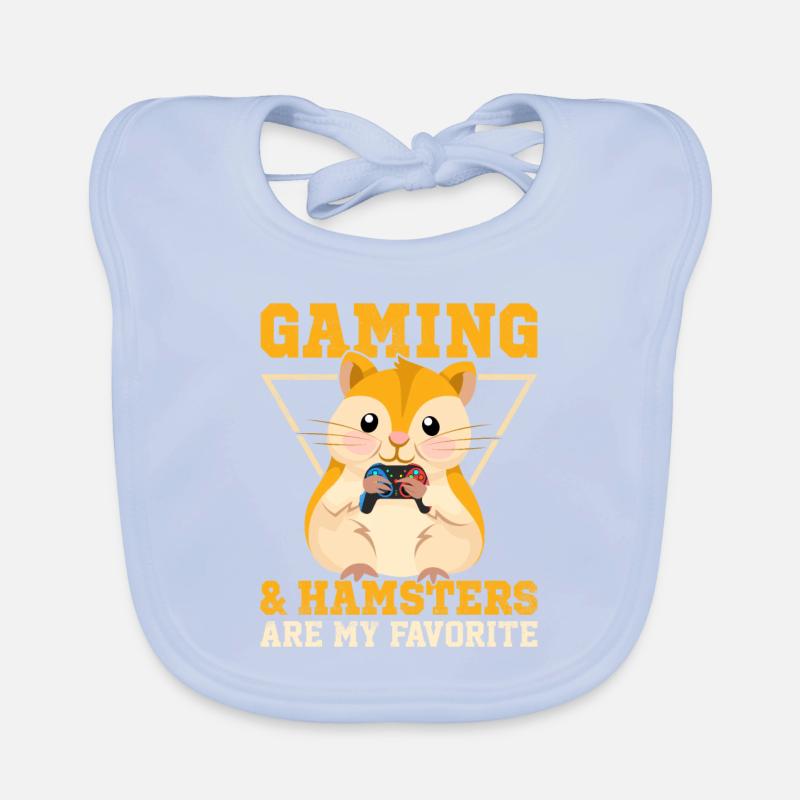 Gaming and hamster Organic Baby Bibs
