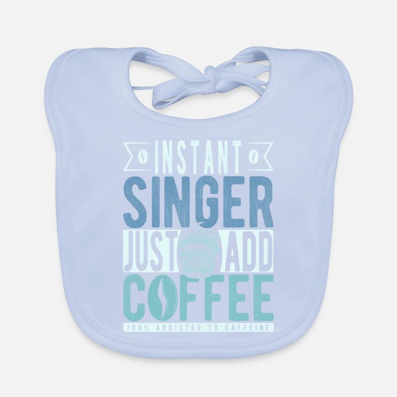 Sänger Kaffee Spruch Baby Bio-Lätzchen