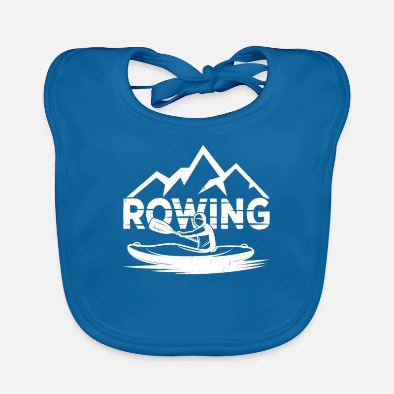 Rowing Rowing Rowing Rowing Rowers Organic Baby Bibs