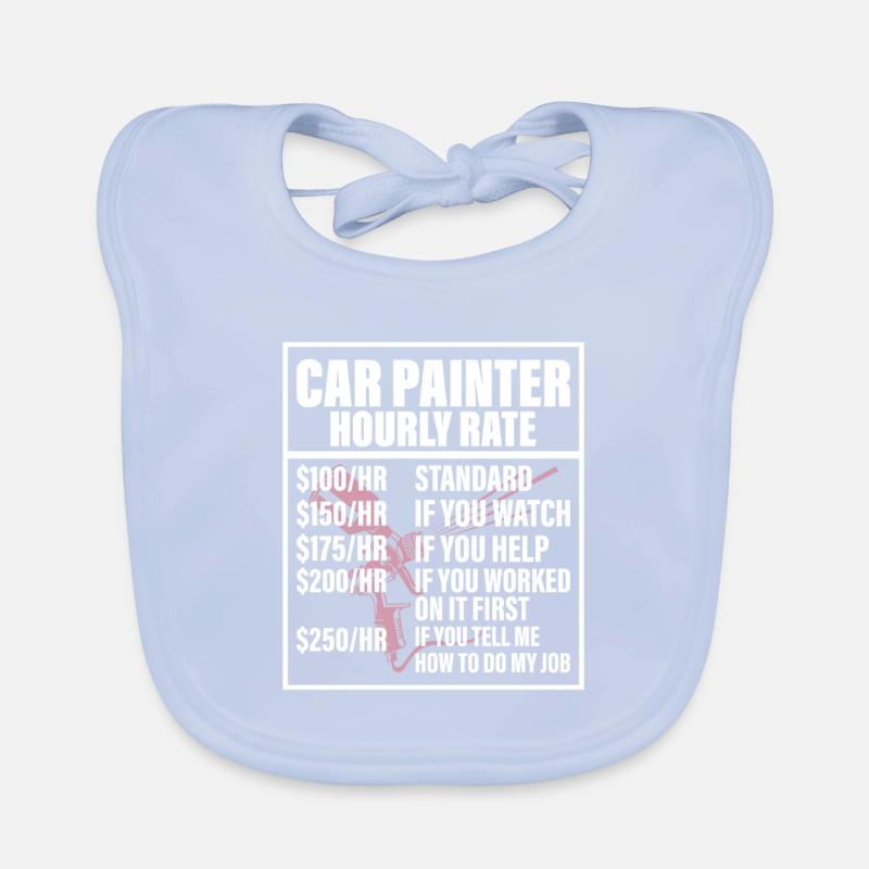 Car Painter Hourly Rate Auto Body Painter Techni Organic Baby Bibs