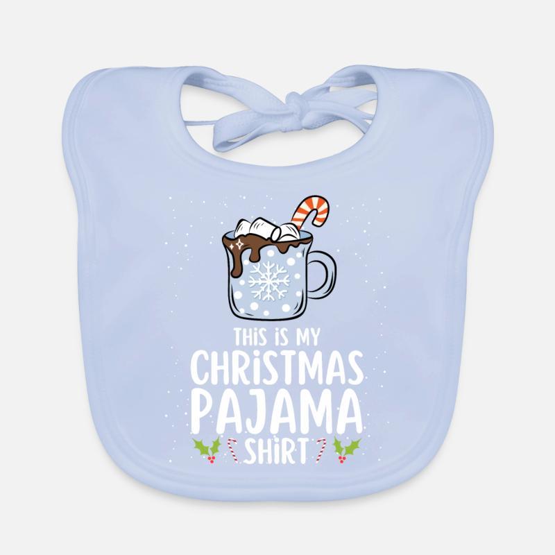 Pyjama de Noël Pyjama Chemise de nuit Bavoir bio Bébé
