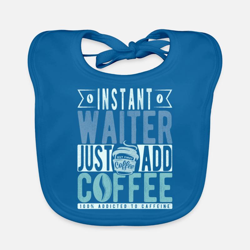 Kellner Kaffee Spruch Baby Bio-Lätzchen
