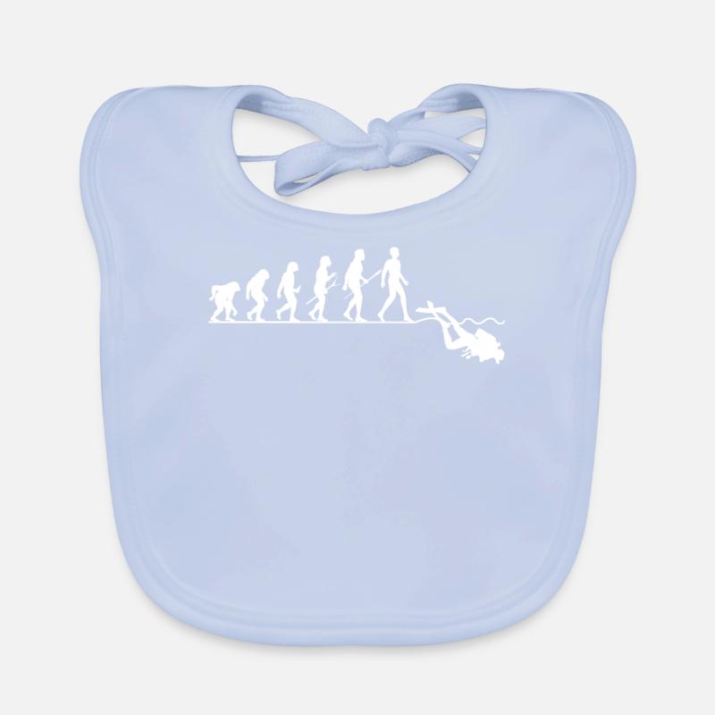 Cadeau amusant de plongeur Diving Evolution Diver Bavoir bio Bébé