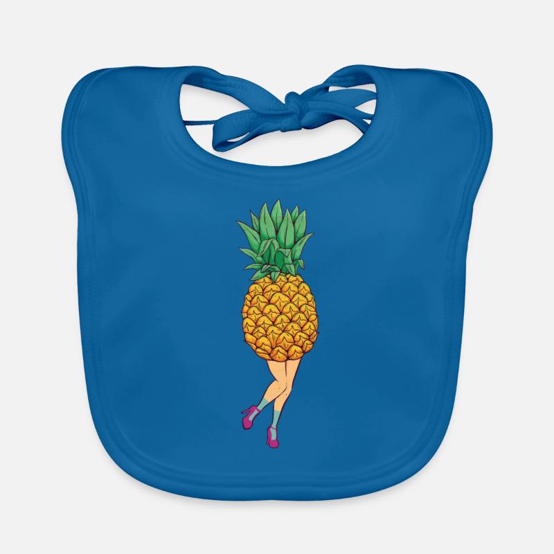 Attach pineapple Organic Baby Bibs