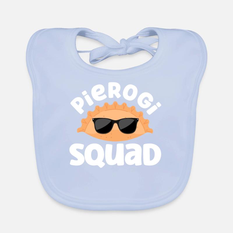 Pierogi Squad Poland Baby Bio-Lätzchen