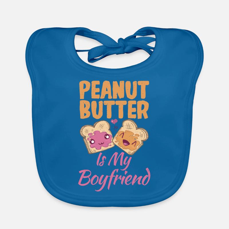 Peanut Butter Lover Gift Organic Baby Bibs