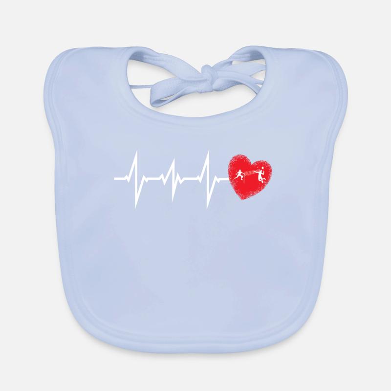 Badminton Gift Idea Sport Design Organic Baby Bibs