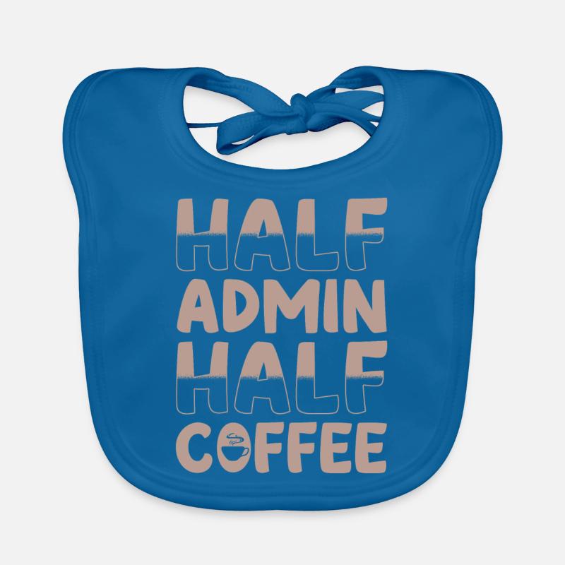 Halb Admin Halb Kaffee Baby Bio-Lätzchen