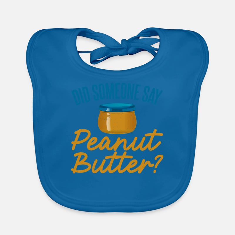 Peanut Butter Lover Gift Organic Baby Bibs