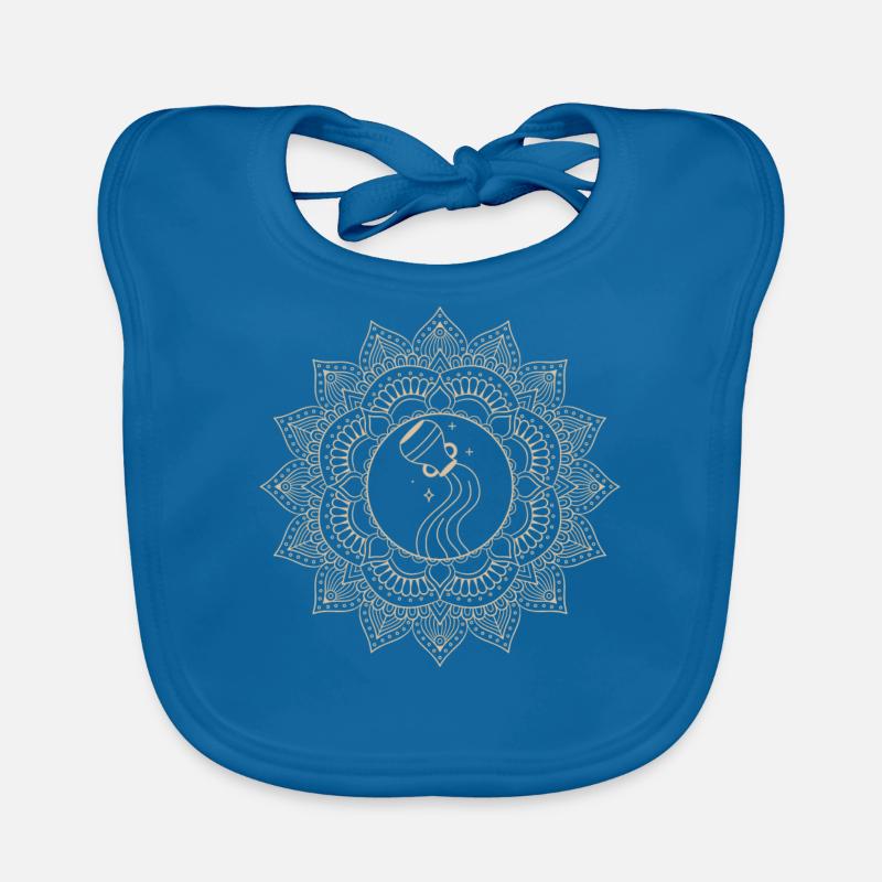 Wassermann Sternzeichen Mandala Baby Bio-Lätzchen